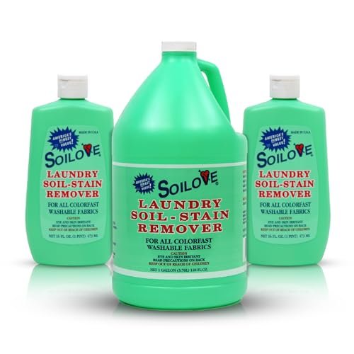 SOILOVE 16oz (2 pack) + Soilove 128oz (1 pack) Liquid Laundry Stain Remover