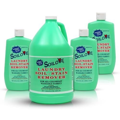 SOILOVE 16oz (3 pack) + Soilove 128oz (1 pack) Liquid Laundry Stain Remover